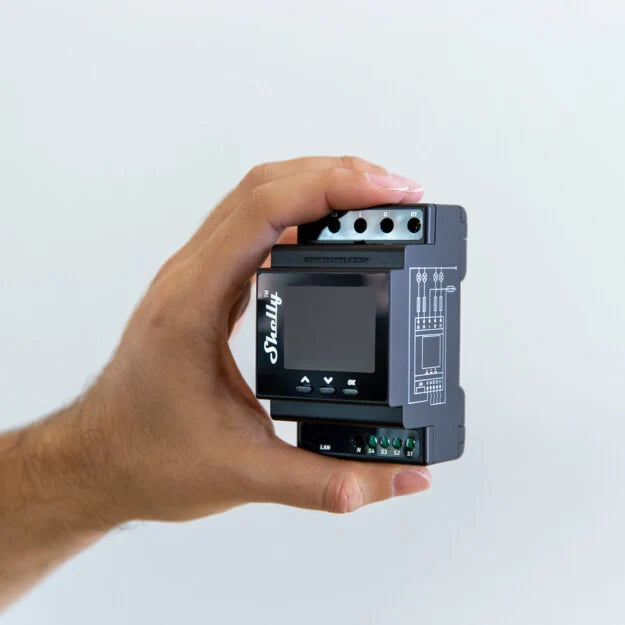 SHELLY PRO 4PM Spínací modul na DIN lištu SHELLY PRO 4PM Spínací modul na DIN lištu